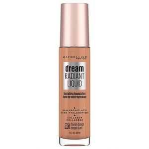 Maybelline 90 Honey Beige Dream Radiant Liquid Hydrating Foundation 1oz